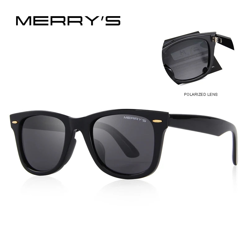 Unisex Retro Square Polarized Sunglasses – Model S8140