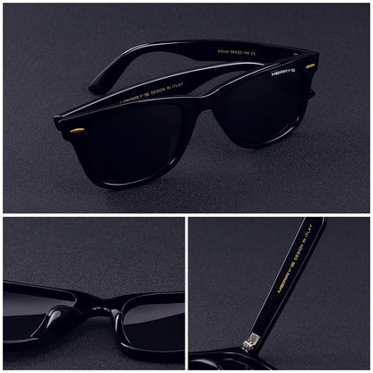 Unisex Retro Square Polarized Sunglasses – Model S8140