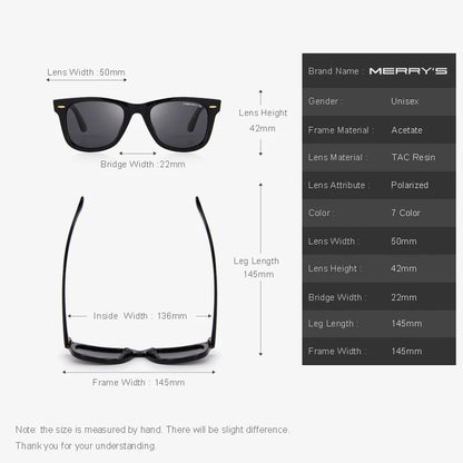 Unisex Retro Square Polarized Sunglasses – Model S8140