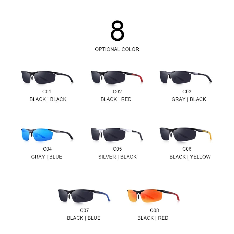 Men’s HD Polarized Sports Sunglasses – Model S8530
