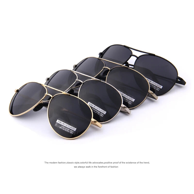 Men’s Fashion UV400 Polarized Pilot Sunglasses – Model MSP601