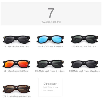 Unisex Retro Square Polarized Sunglasses – Model S8140