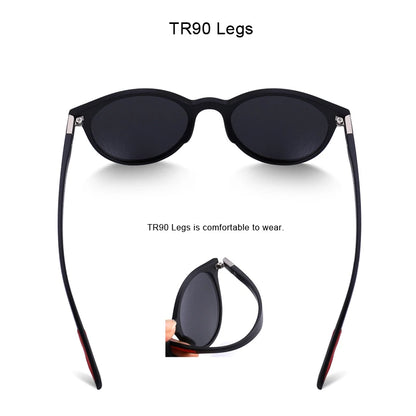 Classic Retro Oval Polarized Sunglasses – Model S8126