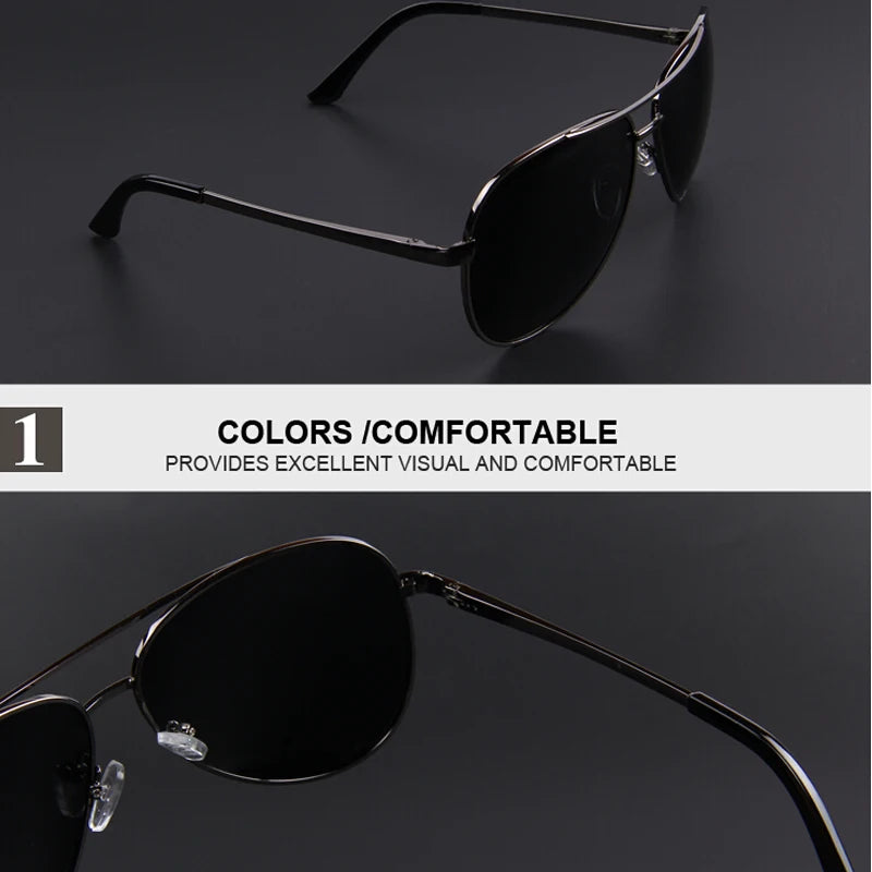 Men's Polarized Night Vision Driving Sunglasses – Model MSP474