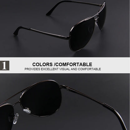 Men's Polarized Night Vision Driving Sunglasses – Model MSP474
