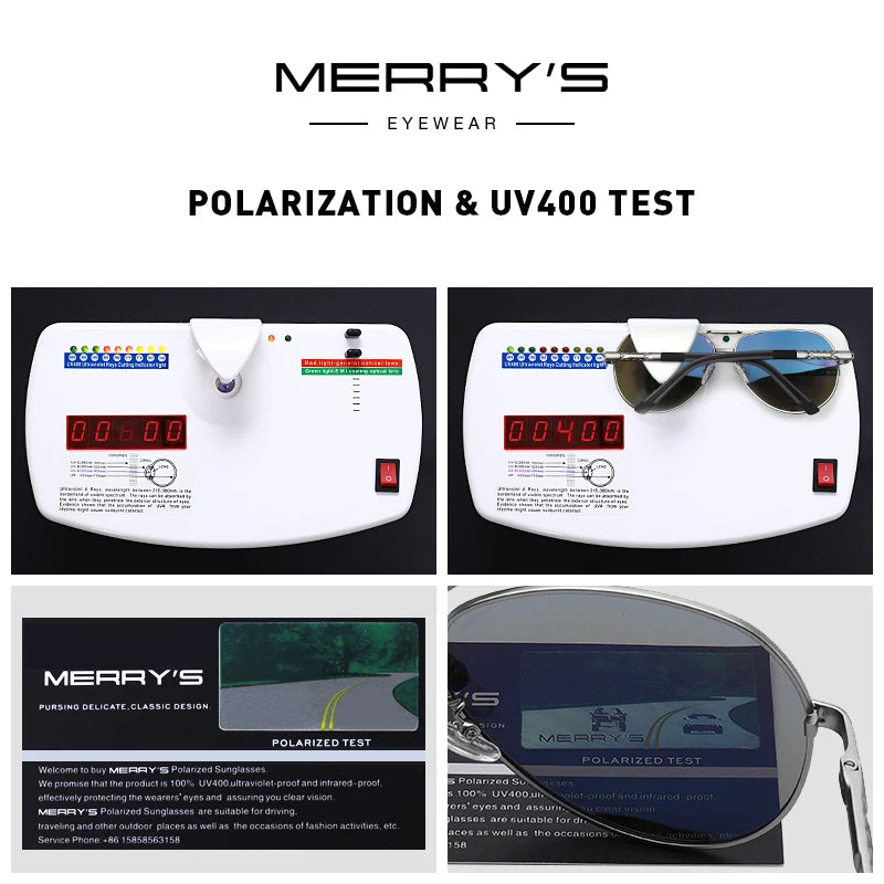 Men’s Classic HD Polarized Pilot Sunglasses – Model S8725
