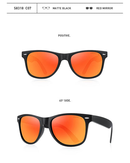 Men’s Classic Retro Square Polarized Sunglasses – Model S8318