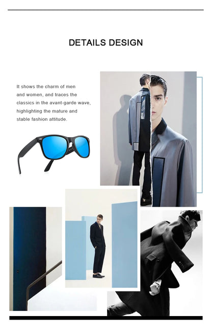 Men’s Classic Retro Square Polarized Sunglasses – Model S8318