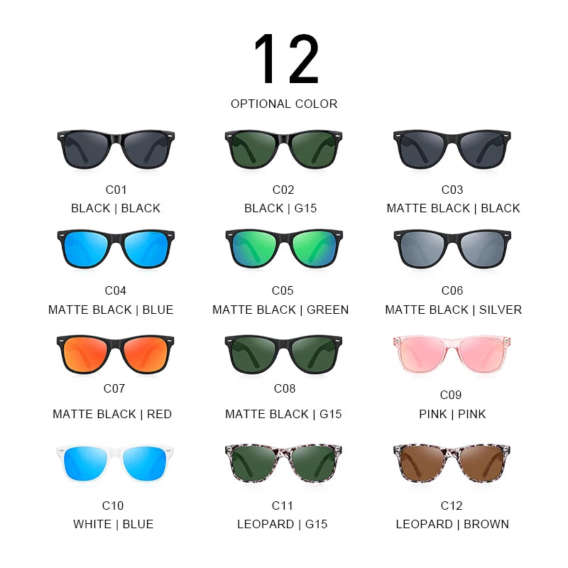 Men’s Classic Retro Square Polarized Sunglasses – Model S8318