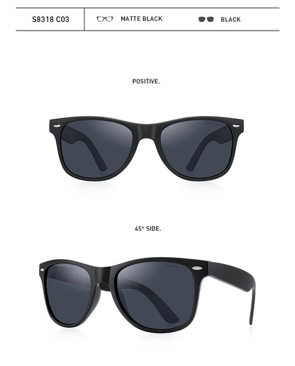 Men’s Classic Retro Square Polarized Sunglasses – Model S8318