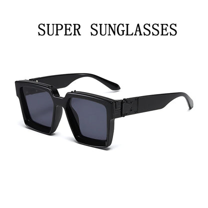 Vintage Square Fashion Glasses for Men - Luxury Retro Sunglasses that are Trending and Designed to Give a Millionaire Look