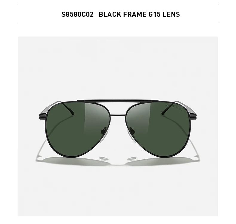 Classic Pilot Polarized Sunglasses – Model S8580