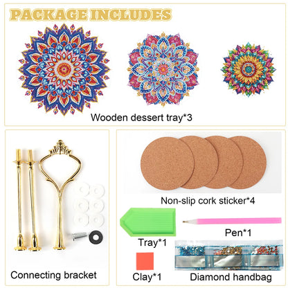 3-Tier Butterfly Organizer Rack DIY Diamond Painting Kit – Creative Crystal Display Shelf for Home & Craft Lovers