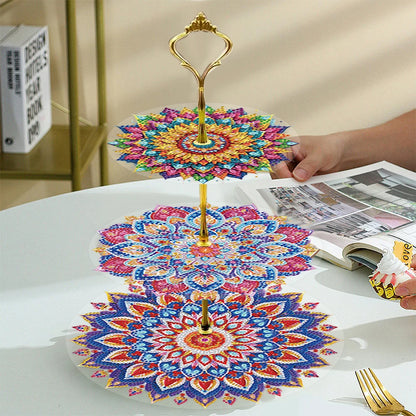 3-Tier Butterfly Organizer Rack DIY Diamond Painting Kit – Creative Crystal Display Shelf for Home & Craft Lovers