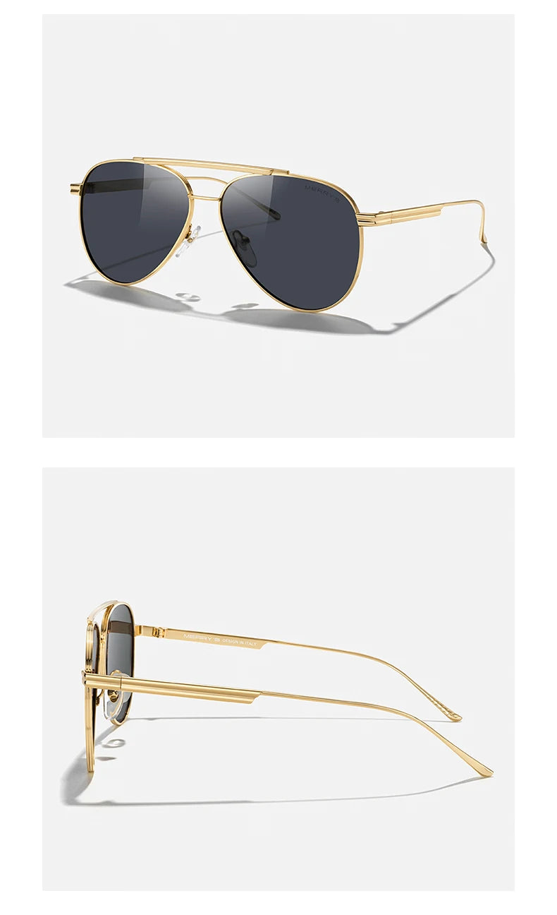 Classic Pilot Polarized Sunglasses – Model S8580