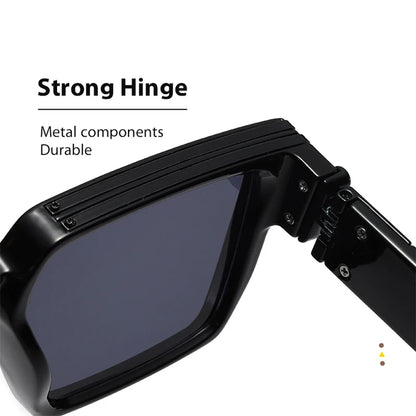 Vintage Square Fashion Glasses for Men - Luxury Retro Sunglasses that are Trending and Designed to Give a Millionaire Look