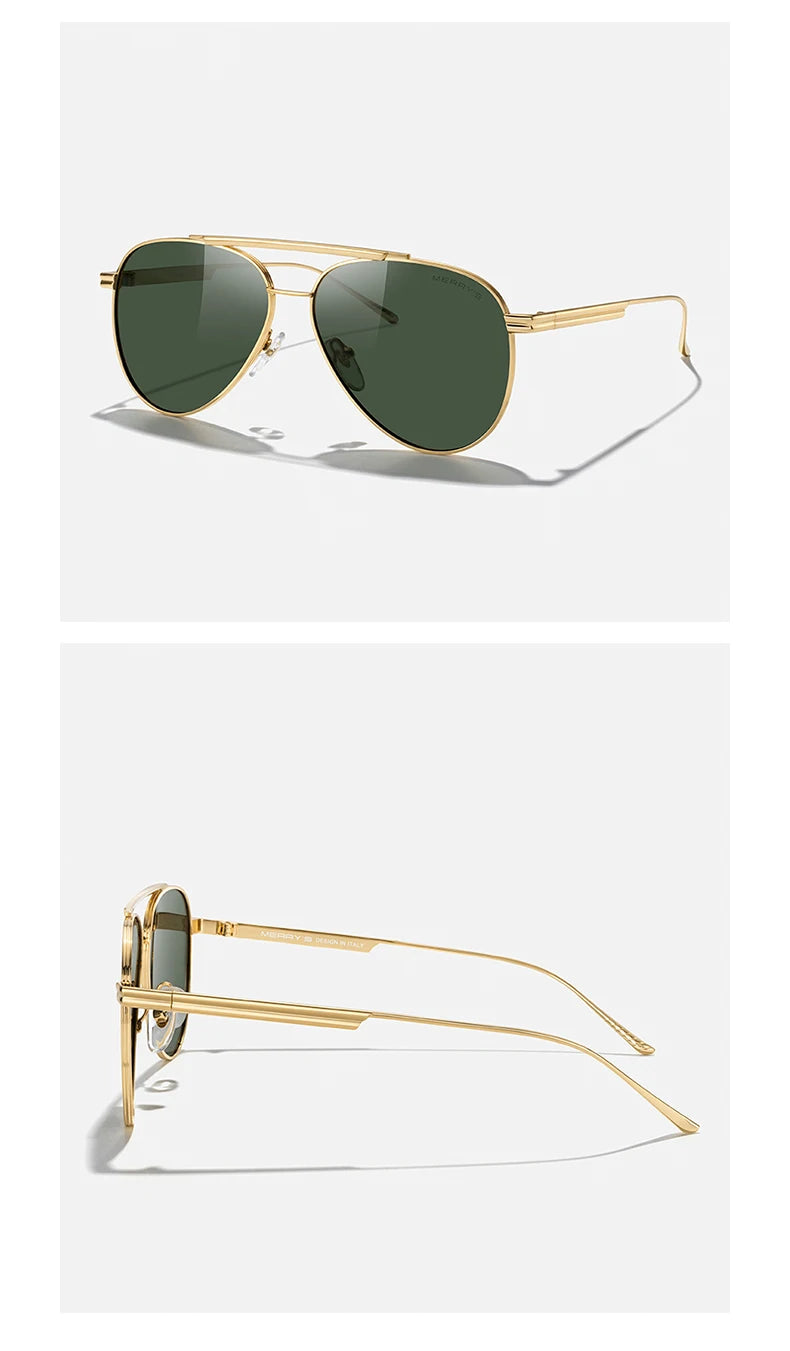 Classic Pilot Polarized Sunglasses – Model S8580