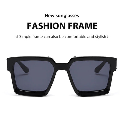 Vintage Square Fashion Glasses for Men - Luxury Retro Sunglasses that are Trending and Designed to Give a Millionaire Look