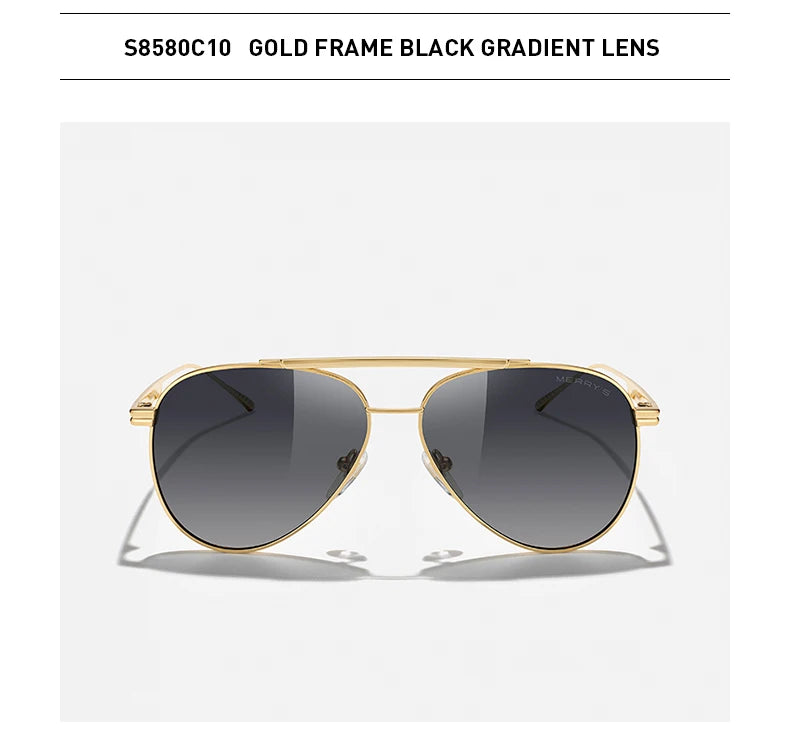 Classic Pilot Polarized Sunglasses – Model S8580
