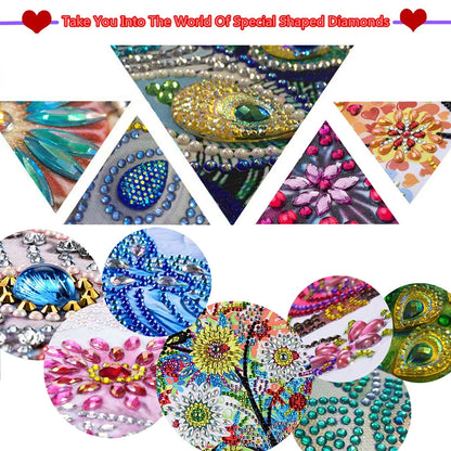 6pcs DIY 5D Diamond Art Greeting Cards – Handmade Rhinestone Embroidery Kit with Envelopes | Arts & Crafts for Birthday & Special Occasions