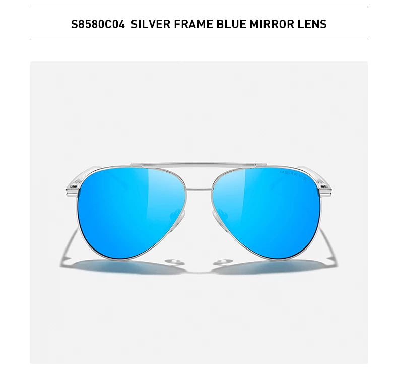 Classic Pilot Polarized Sunglasses – Model S8580