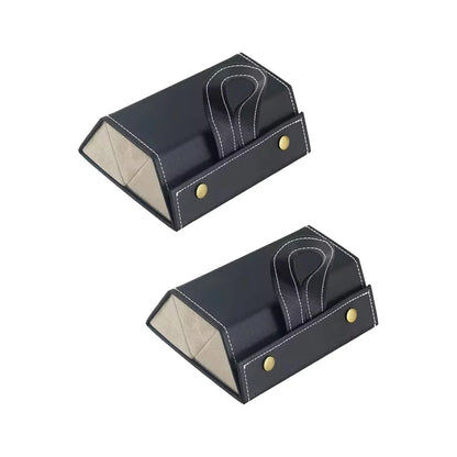 Multifunctional Glasses & Jewelry Storage Box – High-End PU Leather, Foldable & Handmade