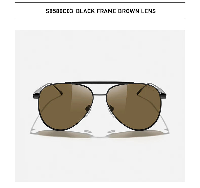Classic Pilot Polarized Sunglasses – Model S8580
