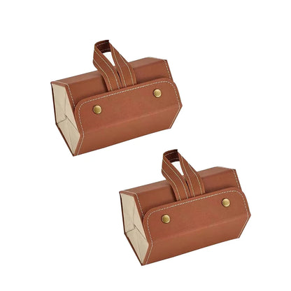 Multifunctional Glasses & Jewelry Storage Box – High-End PU Leather, Foldable & Handmade