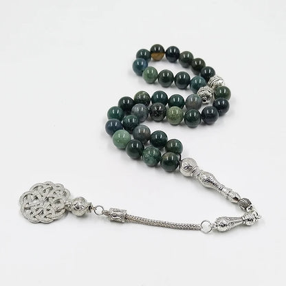 Authentic Arabic Style: Handcrafted Tasbih Agate and Misbaha Bracelets with Delicate Agate Beads