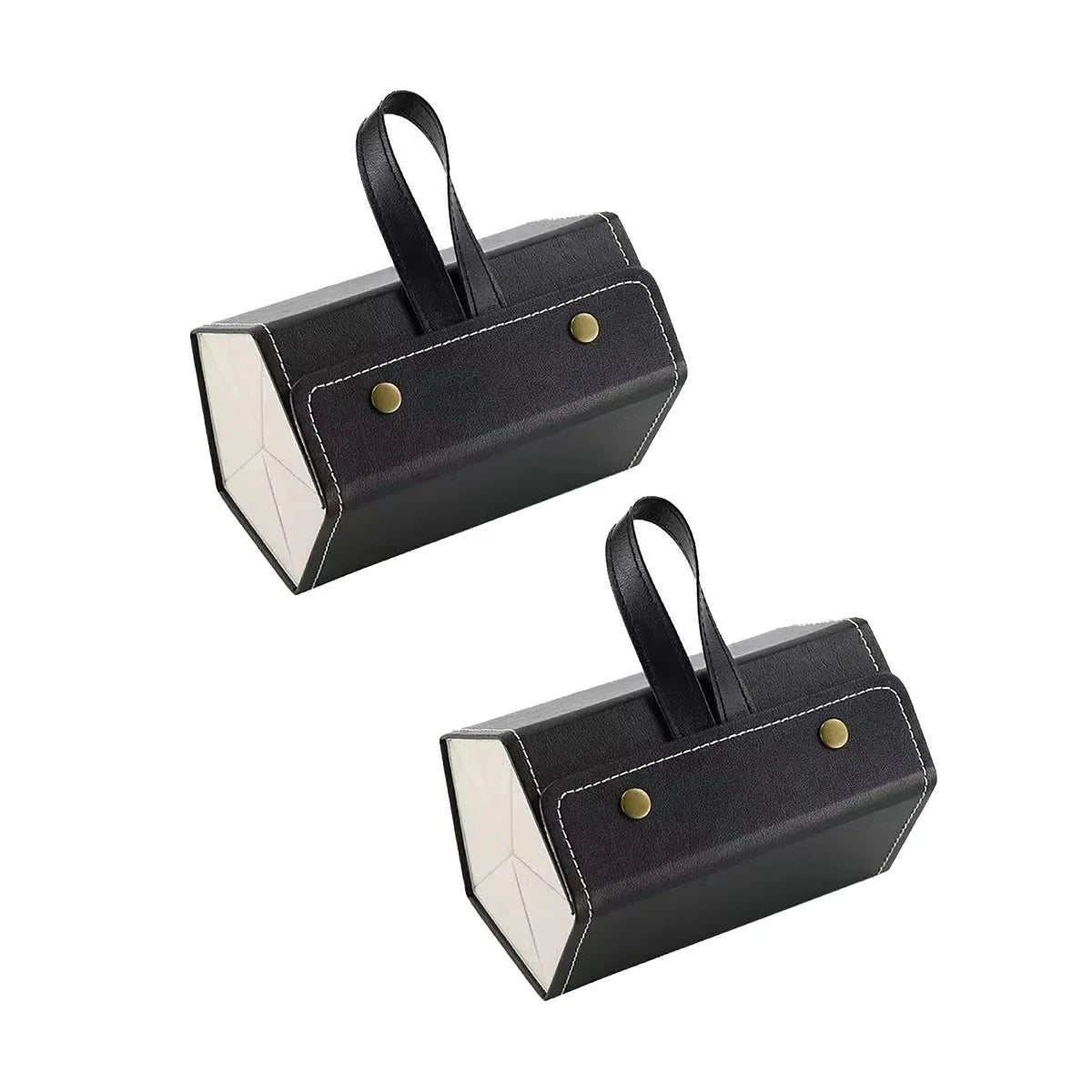 Multifunctional Glasses & Jewelry Storage Box – High-End PU Leather, Foldable & Handmade