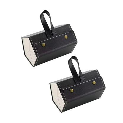 Multifunctional Glasses & Jewelry Storage Box – High-End PU Leather, Foldable & Handmade