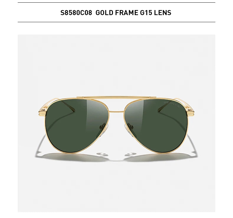 Classic Pilot Polarized Sunglasses – Model S8580