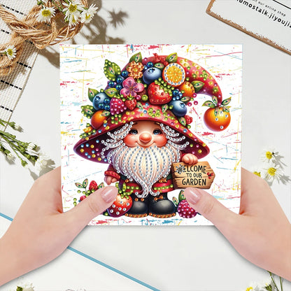 6pcs DIY 5D Diamond Art Greeting Cards – Handmade Rhinestone Embroidery Kit with Envelopes | Arts & Crafts for Birthday & Special Occasions