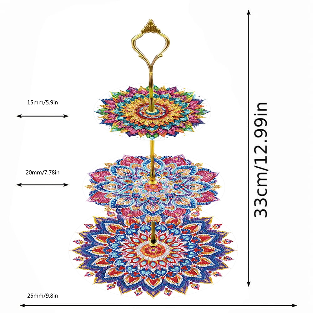 3-Tier Butterfly Organizer Rack DIY Diamond Painting Kit – Creative Crystal Display Shelf for Home & Craft Lovers