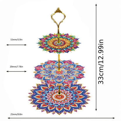 3-Tier Butterfly Organizer Rack DIY Diamond Painting Kit – Creative Crystal Display Shelf for Home & Craft Lovers