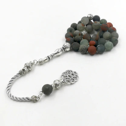 Tasbih Natural African Fancy Jasper 33 beads bracelet misbaha muslim prayer beads turkish accessories islamic Eid Ramadan gift