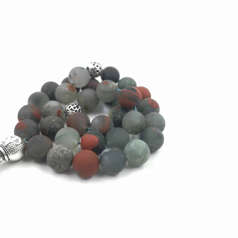 Tasbih Natural African Fancy Jasper 33 beads bracelet misbaha muslim prayer beads turkish accessories islamic Eid Ramadan gift