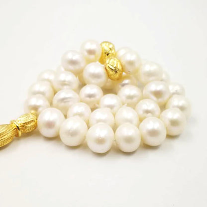 Timeless Elegance Meets Spiritual Grace – Natural Freshwater Pearl Tasbih