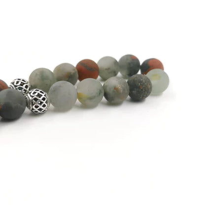 Tasbih Natural African Fancy Jasper 33 beads bracelet misbaha muslim prayer beads turkish accessories islamic Eid Ramadan gift