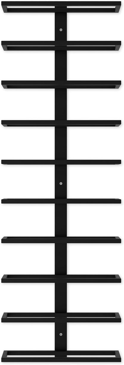 Set 2 Pcs Metal Wall Mount Wine Rack for Wine Bottles, Liquor, Champagne (Holds 10 Bottles)