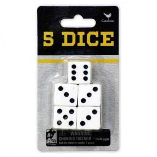 Classic Games Pack Of 5 Dice - The Grand Bazaar of Australia