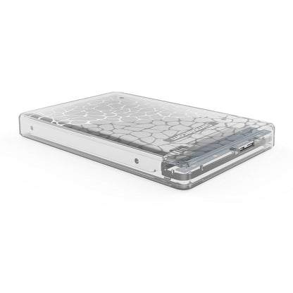 Simplecom SE101 Compact Tool-Free 2.5'' SATA to USB 3.0 HDD/SSD Enclosure Transparent Clear - The Grand Bazaar of Australia
