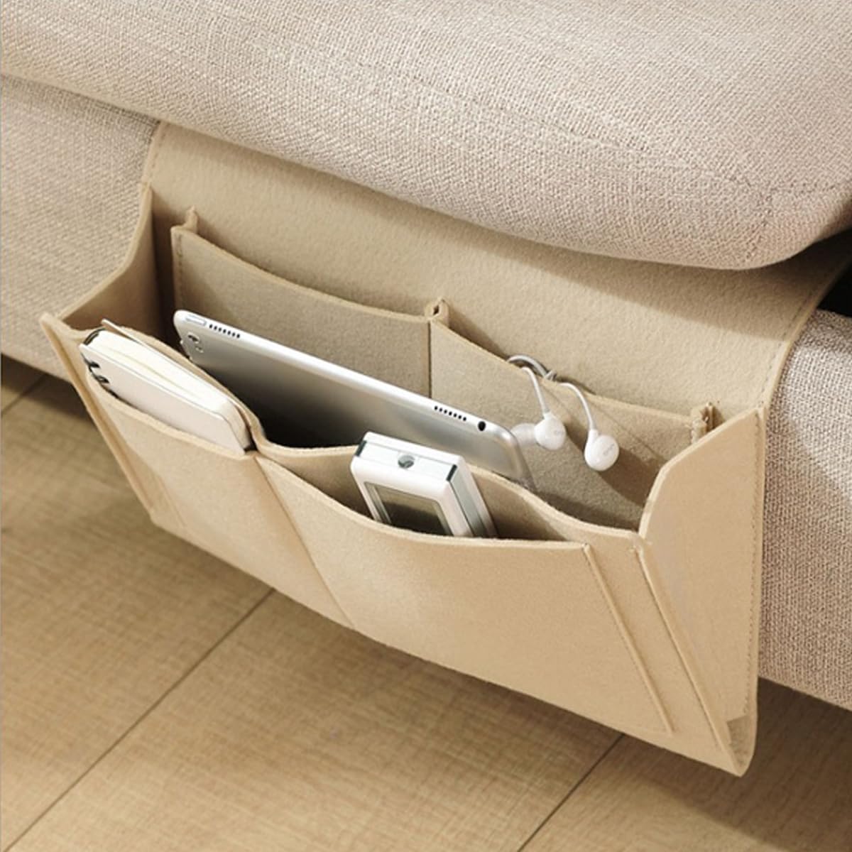 Bed Organiser Bed Caddy Sofa Organiser Bedside Organiser Book Magazines Organiser Black - The Grand Bazaar of Australia
