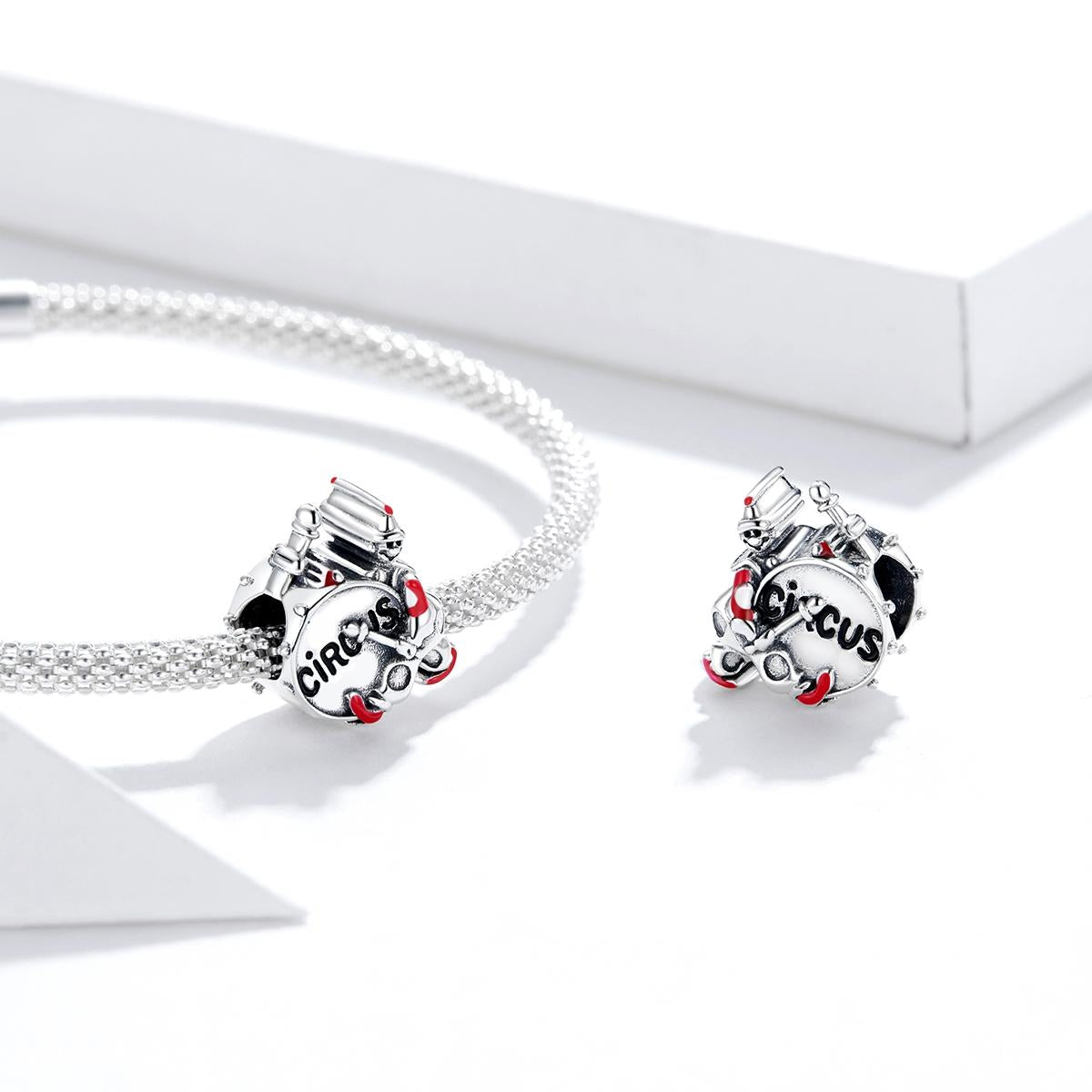 925 Sterling Silver Drummer Beads For Diy Bracelets & Necklaces