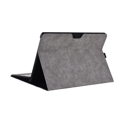 Light Gray Leather Tablet Case For Microsoft Surface Pro X With Power Bag - 13 Inch