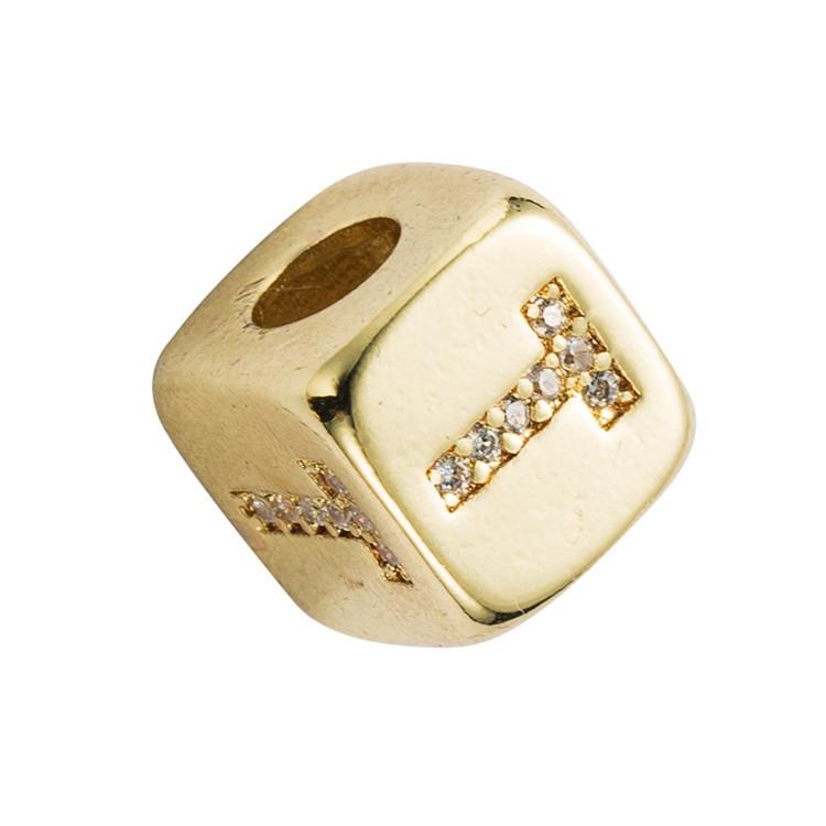 Brass Micro Inlaid Couple Red String Diy Bracelet Style - T