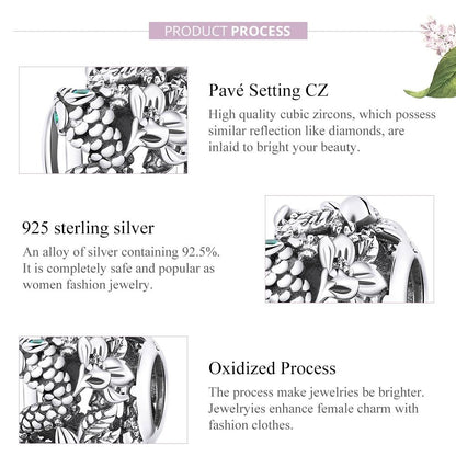 925 Sterling Silver Retro Snake Bead Bracelet / Necklace Accessory Set