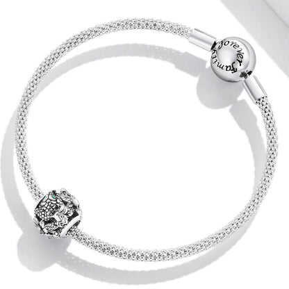 925 Sterling Silver Retro Snake Bead Bracelet / Necklace Accessory Set