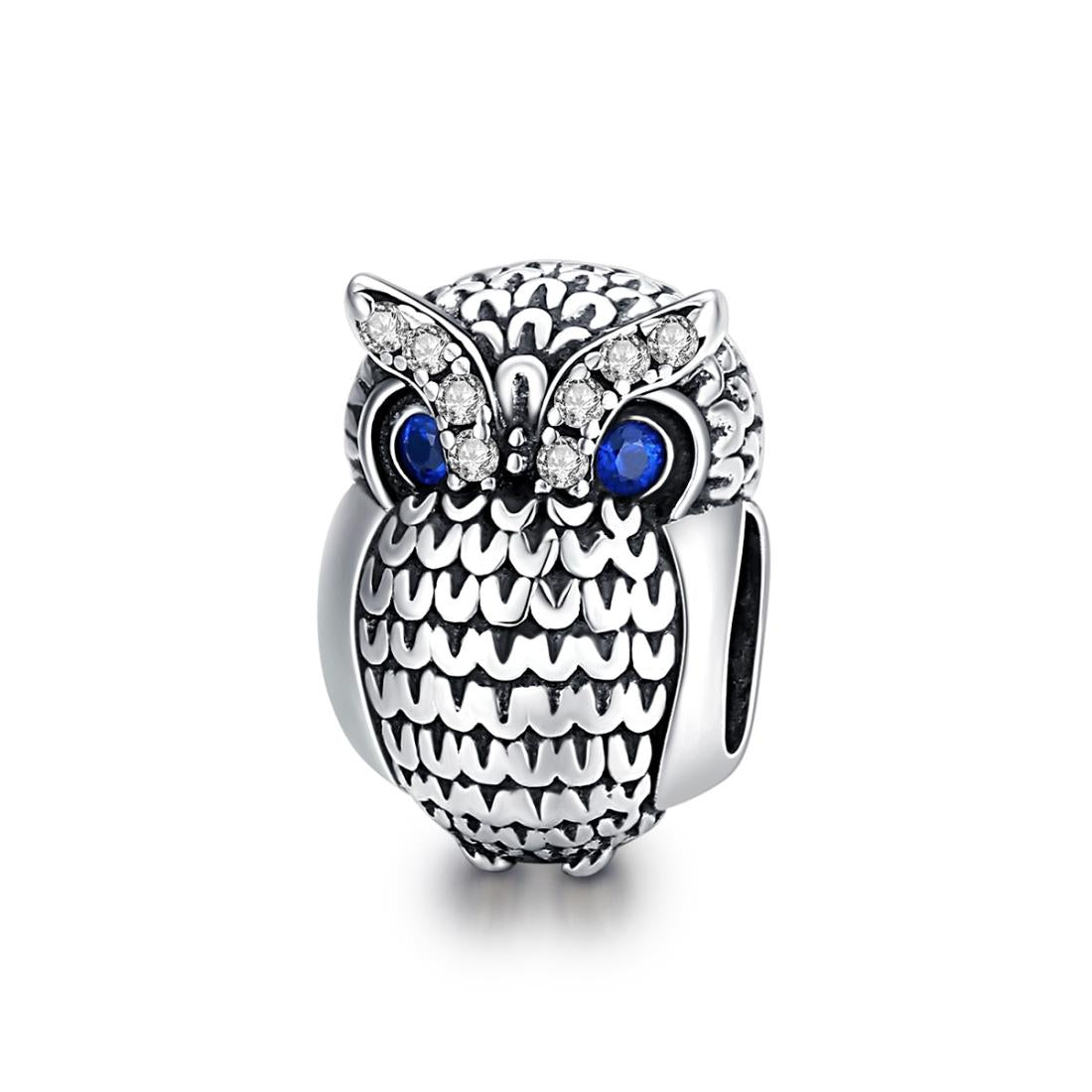 925 Sterling Silver Owl Beads For Diy Bracelets & Necklaces