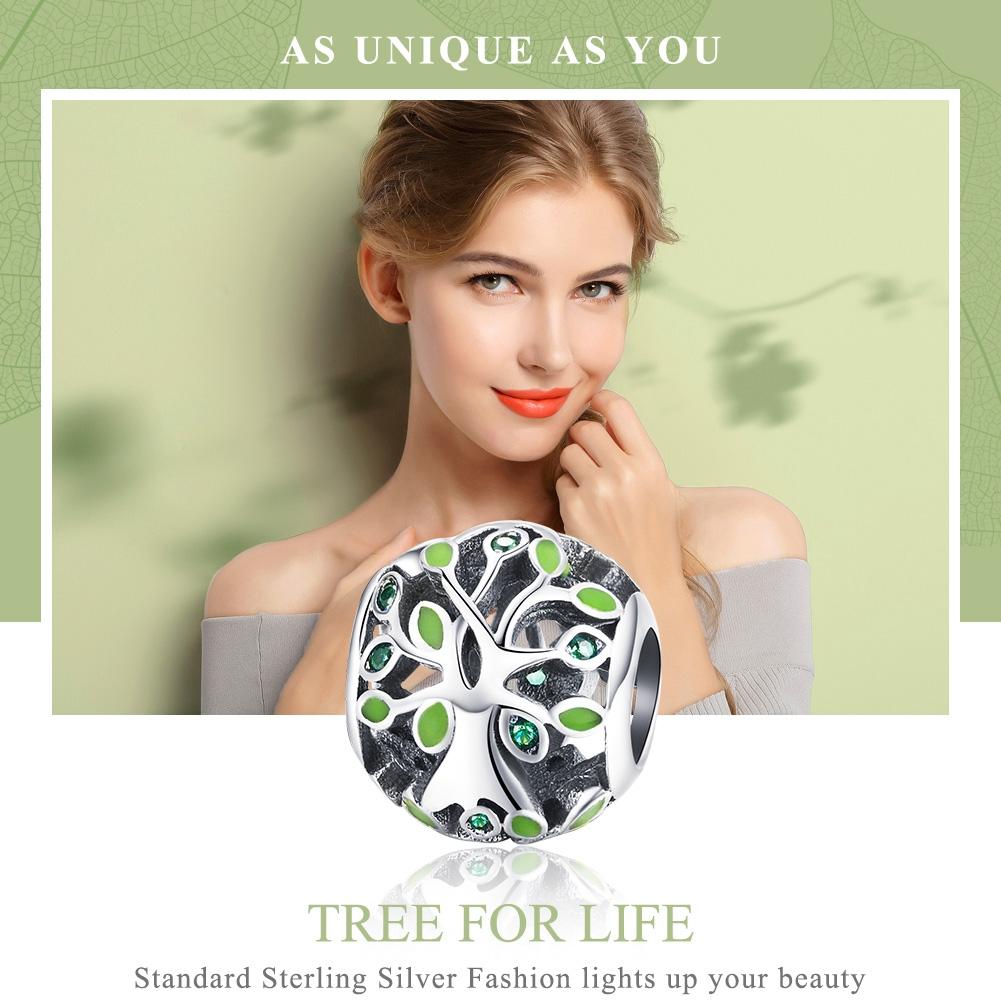 925 Sterling Silver Tree Of Life Bracelet Charm